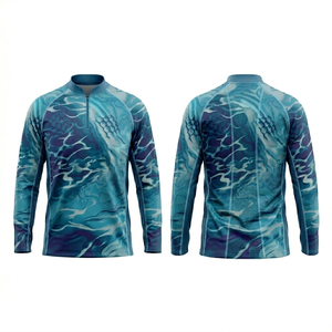 Maillot de pêche personnalisé à sublimation, manches longues, respirant, confortable, protection UV, tissu à séchage rapide - Product Image 4