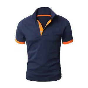 100% Cotton Plus Size Blank Plain Sports Golf Men's Polo Shirts 14 Colors Size Custom Printing Logo