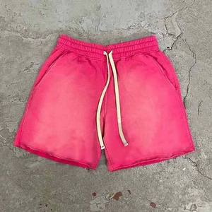 Pantalones Cortos Deportivos Vintage Personalizados con Efecto Desgastado, de Felpa Francesa, con Lavado Ácido, para Hombre, con Cordón Ajustable - Product Image 4