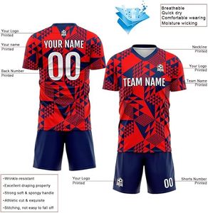 Camisetas de Fútbol Personalizadas para Niños y Adultos con Nombre de Equipo, Número y Logotipo - Product Image 3