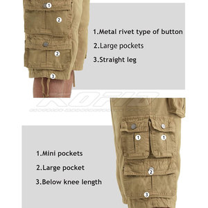 Pantalones Cortos Cargo Elegantes para Hombre, Diseño Duradero con Múltiples Bolsillos, Ajuste Cómodo y Relajado para Viajes al Aire Libre, Senderismo y Uso Diario Informal - Product Image 5