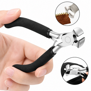 Alicates cortadores de extremos de acero inoxidable con mango negro, cortador de alambre de precisión para fabricación de joyas y trabajos de reparación DIY - Product Image 4