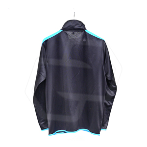 Men's Black Blue Color Block <b>Racer</b> <b>Jacket</b> Full Zip Breathable Sporty Track <b>Jacket</b> Regular Fit Stand Collar Polyester Material - Product Image 2