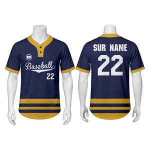 เสื้อเบสบอลทีมแบบกำหนดเอง น้ำหนักเบา แห้งเร็ว ชุดยูนิฟอร์มเบสบอล ชุดกีฬา ขายส่งจากโรงงาน - Product Image 1