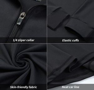 Conjunto Deportivo de Dos Piezas para Hombre, Chaqueta con Capucha y Cierre, Transpirable, de Poliéster y Elastano, Ecológico, para Primavera, Camiseta y Pantalones, Ropa de Gimnasio, Informal, para Fitness - Product Image 3