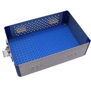 Caja de Aluminio para Esterilización con Bandeja de Almacenamiento de Instrumentos Quirúrgicos Ortopédicos Reutilizable de Dos Capas para Uso Hospitalario y Veterinario - Product Image 2