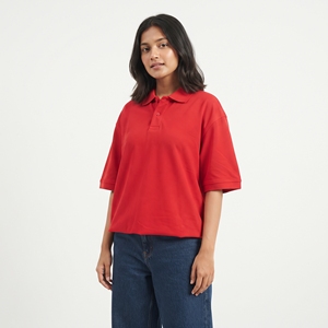 Women's Lightweight Summer <b>Polo</b> <b>Shirt</b> 100% Cotton Polyeeater Short Sleeve Button Up Tee Casual Street Style Wholesale Apparel - Product Image 2