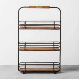 Extendable Metal <b>Kitchen</b> Counter Shelf Stackable Cabinet Organizer Spice Rack Single Tier Storage Stand Holder for <b>Pantry</b> - Product Image 3
