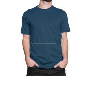 Camisetas de Hombre de Talla Grande 100% Algodón, Personalizadas con Bordado de Chenilla y Logotipo Estampado, Fabricación Directa de Fábrica, Lisas - Product Image 2