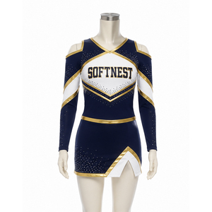 Uniformes de cheerleading personnalisés OEM ODM de haute qualité, prix d'usine, respirants, légers, confortables, vêtements de sport d'équipe - Product Image 1