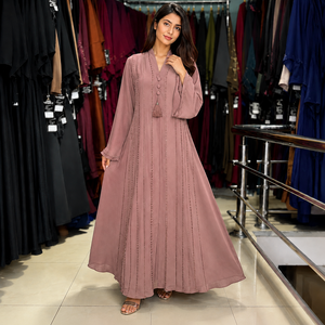 Premium Embroidered Abaya Dubai Luxury Modest Wear <b>for</b> Women Designer Embroidered Abaya <b>for</b> Women High Quality Dubai Style - Product Image 3