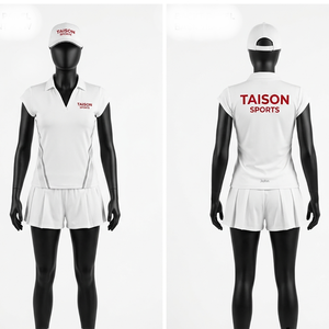 Womens Olive Green Tennis Uniform 180 GSM Polyester Spandex Pleated Dress Sublimation Custom Logo - Product Image 2