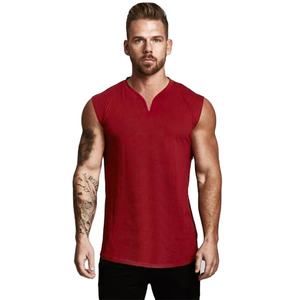Débardeur à séchage super rapide pour hommes avec décoration à boutons Style col en V pour vêtements décontractés et de sport - Product Image 1