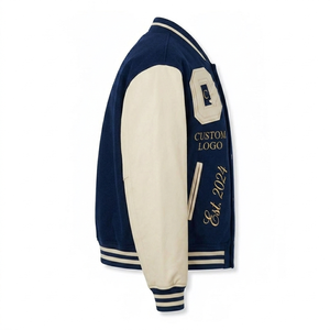 Fabricantes profesionales de chaquetas varsity bordadas de manga larga para hombre para invierno, venta al por mayor a bajo precio, servicio OEM para hombres - Product Image 5