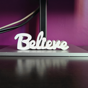 Décoration de salon en bois peint en blanc, objet décoratif motivant, décoration de table esthétique, article de décoration de chambre original. - Product Image 6