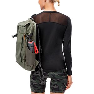 Camisetas Deportivas de Compresión con Diseño de Sublimación Personalizado, Capa Base para Mujer, Felpa Cálida, Manga Larga, Apliques con Botones, Ecológicas y de Secado Rápido - Product Image 3