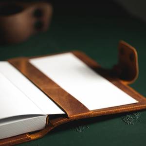 Factory Wholesale Direct High Quality Soft <b>Leather</b> Cover <b>Refillable</b> Journal With Pen Loop Customized Printing <b>Leather</b> Bookcover - Product Image 2