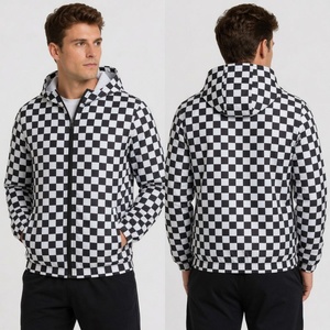 Chaqueta con capucha con estampado Paisley, chaqueta cortavientos para hombre, ropa exterior de poliéster para otoño, chaqueta informal con cremallera frontal - Product Image 3
