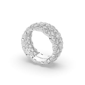 Anillo de Diamante Cultivado en Laboratorio de 3.10 Quilates, Corte Brillante Elegante, Diseño Único, Delicado y Ligero, Oro Blanco de 10K o 14K, Joyería Nupcial para Boda - Product Image 1