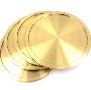 Hospitality Metal Coasters Set Durable Drink <b>Protectors</b> for Restaurant Hotel Bar Cafe Dining <b>Table</b> Service - Product Image 3