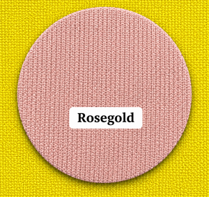 Tissu en maille côtelée polyester or rose texturé extensible pour la confection de vêtements et de prêt-à-porter - Product Image 2