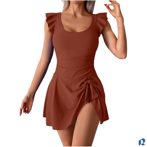 Qualité d'exportation, meilleur prix, vente en gros, qualité supérieure, bikinis et vêtements de plage vintage pour femmes, robes ajustées unies pour femmes - Product Image 2