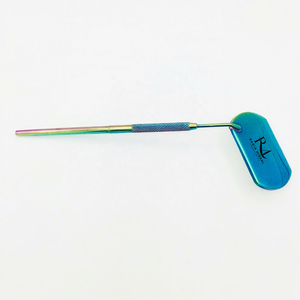 <b>Square</b> Shape Multi Plasma Coated Color Eyelash Extension <b>Mirror</b> Single Side Used Stainless Steel Makeup <b>Mirror</b> - Product Image 2