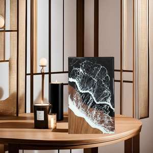 Boîte à bijoux en résine de luxe moderne Midnight Tide pour le salon - Product Image 5