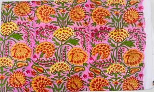 Jaipur Block Printed Cotton Fabric Soft Premium Lightweight Hand Block Printed fabric Ready To Bulk Export Wholesale Supplier - Product Image 4