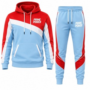 Ensemble de survêtement athlétique pour homme, sweat à capuche et pantalon de jogging, tenue de sport deux pièces pour la course, le jogging, la gym, l'entraînement, tenue décontractée, fournisseur OEM ODM - Product Image 1