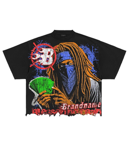 เสื้อยืดสตรีทแวร์ผ้าฝ้ายแท้ 100% ผลิตตามสั่ง พิมพ์ลายสกรีน สวมใส่สบาย เป็นมิตรกับสิ่งแวดล้อม แห้งเร็ว แขนสั้น - Product Image 4