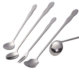 Cubiertos de acero inoxidable hechos a mano de Inglaterra, juego de cubiertos de mango largo de lujo, precio al por mayor, juego de cubiertos para servir cenas, uso de Hotel - Product Image 1