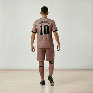 Conjunto de camiseta de fútbol, uniformes de fútbol personalizados, conjunto de camiseta de fútbol con pantalones cortos de malla transpirable - Product Image 2