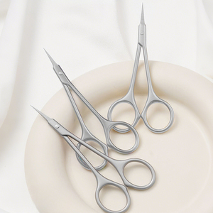 Stainless Steel <b>Cuticle</b> Scissors Straight Blade Sharp Tip Round Hole Durable Manicure <b>Tools</b> for Adults Durable Manicure - Product Image 1