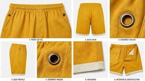 Shorts de plage pour hommes en coton avec doublure, séchage rapide, pour activités de plein air et fitness - Product Image 6