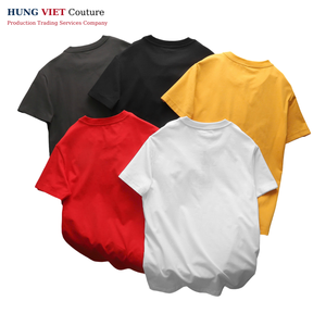 T-shirt unisexe de haute qualité vietnamien Dobby tissu solide O cou décontracté surdimensionné coupe évacuation de l'humidité séchage rapide - Product Image 2