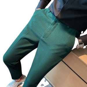 Pantalones Chinos Casuales de Lona de Algodón para Hombre, Personalizados con Marca, Lavado Oscuro, Transpirables, Ecológicos, Servicio OEM Medio - Product Image 3