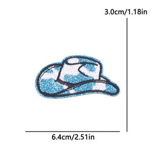 Vintage Botanical Custom Embroidery Patch Flower Star Heart Twill Fabric Iron On Applique For Clothing Hats Bags DIY Decoration - Product Image 4