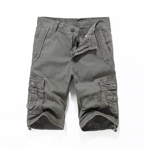 SOLID Color Popular Cargo Shorts Quick Dry Classic Summer Daily Casual Fashion Outdoor Breathable Shorts For Men's - Product Image 2