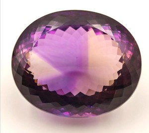 Pierre précieuse améthyste naturelle de qualité supérieure, taille ovale, facettée, violet foncé, pour la fabrication de bijoux, ORGANIC GEMS, 27x23x17mm - Product Image 2