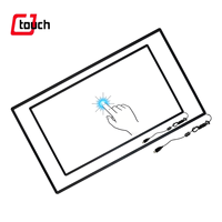 Kit de superposition d'écran tactile infrarouge DIY 32" 43" 55" avec cadre tactile IR, interface USB en aluminium
