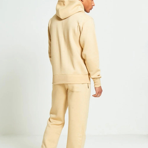 Heavyweight <b>Zip</b> Up Hoodie <b>Jogger</b> Sweatpants Set Men's Athletic Casual Sportswear with <b>Pocket</b> Autumn Wear - Product Image 3
