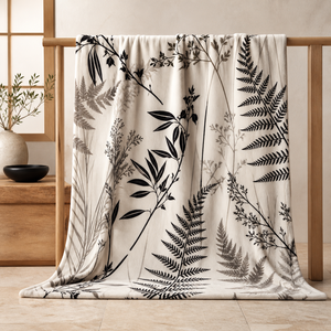 Custom Art <b>Throw</b> Blanket Personalized Four Seasons Quote Train Ticket Cat Dog Botanical Sublimation Flannel Fleece Polyester - Product Image 2