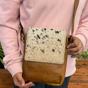 Vrais cheveux faits à la main sur cacher fourrure cuir sac à main femmes élégant de haute qualité en cuir véritable luxe sacs à bandoulière - Product Image 2