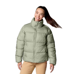 Veste matelassée épaisse pour femme, 380 GSM, en polyester, thermique, résistante au vent, chaude, pour l'hiver, vêtements de travail d'extérieur, personnalisable OEM - Product Image 2