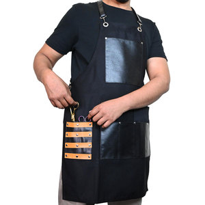 Delantal de Barbería para Trabajo Profesional de Corte y Peinado, Delantal de Peluquería Ligero y de Diseño Cómodo - Product Image 1