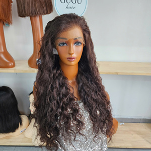 24 Inches Glueless Lace Front <b>Wig</b> Full lace <b>Deep</b> <b>wave</b> Double Drawn Virgin Raw Vietnamese Mixed <b>Deep</b> <b>Wave</b> HD - Product Image 1
