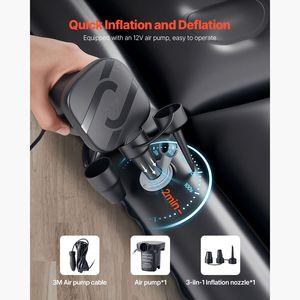 Materasso Gonfiabile Portatile Durevole per Auto e Campeggio, Letto da Viaggio Ispessito con Pompa ad Aria, Accessorio Auto per Esterni - Product Image 5