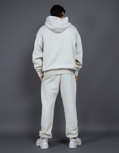 Ensemble sweat à capuche et pantalon de survêtement pour homme, coupe droite, col montant, 100 % coton, hiver, coupe-vent, imperméable, respirant - Product Image 5