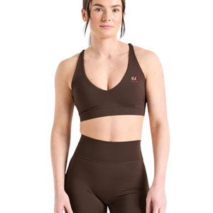 Sujetador deportivo para mujer, top corto elástico y transpirable para fitness y entrenamiento, ropa deportiva personalizada OEM ODM - Product Image 1
